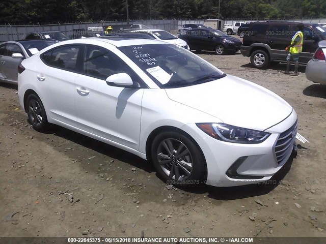 5NPD84LF9JH357408 - 2018 HYUNDAI ELANTRA SEL/VALUE/LIMITED WHITE photo 1