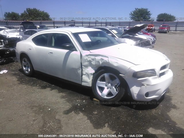 2B3KA43T49H590281 - 2009 DODGE CHARGER WHITE photo 1