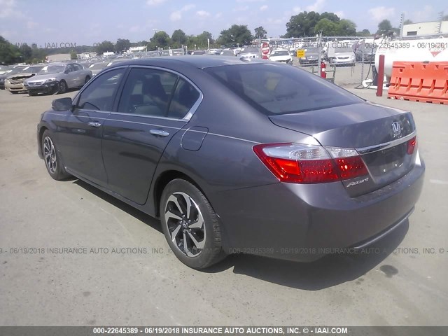 1HGCR2F87FA155015 - 2015 HONDA ACCORD EXL GRAY photo 3