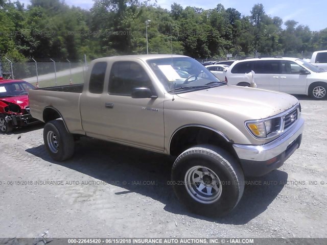 4TAWN72N3VZ226772 - 1997 TOYOTA TACOMA XTRACAB GOLD photo 1