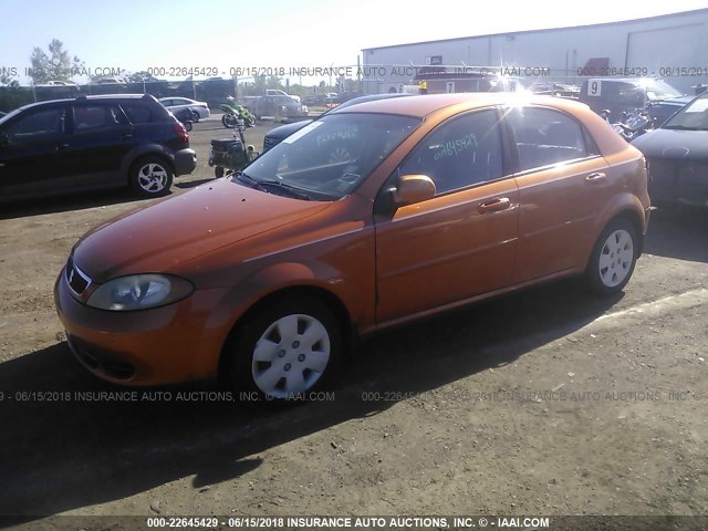 KL5JD66Z48K881017 - 2008 SUZUKI RENO CONVENIENCE ORANGE photo 2