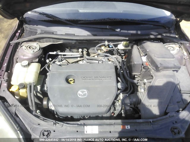 JM1BK343781833860 - 2008 MAZDA 3 HATCHBACK MAROON photo 10