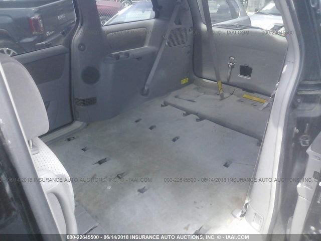 5TDZK23C18S201255 - 2008 TOYOTA SIENNA CE/LE BLACK photo 8