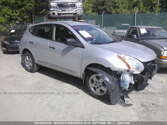 JN8AS5MT7DW033312 - 2013 NISSAN ROGUE S/SV SILVER photo 1