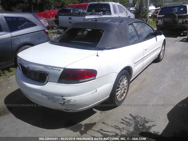 1C3EL55R94N281391 - 2004 CHRYSLER SEBRING LXI WHITE photo 4