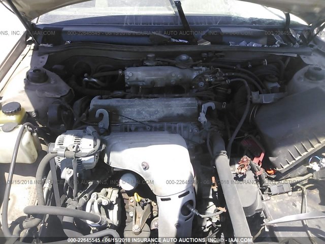 4T1BG22K61U843785 - 2001 TOYOTA CAMRY CE/LE/XLE TAN photo 10