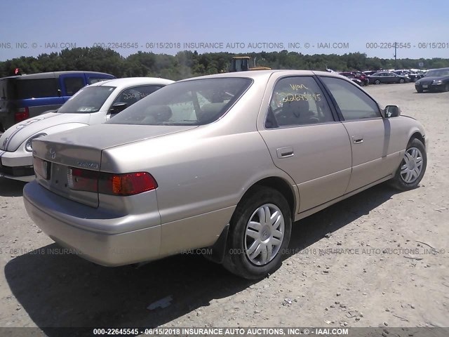4T1BG22K61U843785 - 2001 TOYOTA CAMRY CE/LE/XLE TAN photo 4