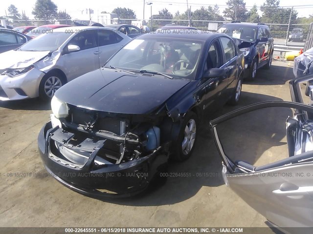 1G8AJ55F76Z140962 - 2006 SATURN ION LEVEL 2 BLACK photo 2