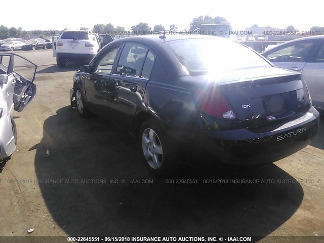1G8AJ55F76Z140962 - 2006 SATURN ION LEVEL 2 BLACK photo 3