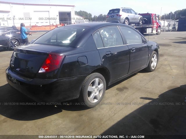 1G8AJ55F76Z140962 - 2006 SATURN ION LEVEL 2 BLACK photo 4