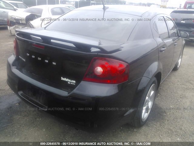 1B3BD1FB7BN559239 - 2011 DODGE AVENGER MAINSTREET BLACK photo 4