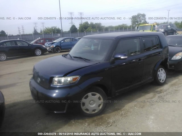JTLKE50E181052153 - 2008 TOYOTA SCION XB Mavi foto 2