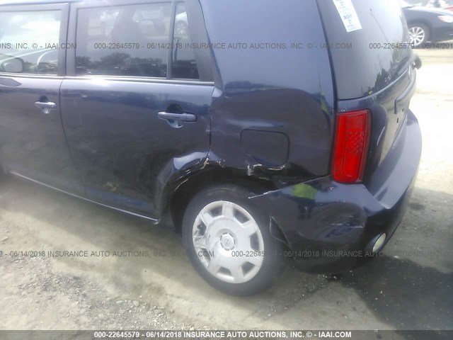 JTLKE50E181052153 - 2008 TOYOTA SCION XB Mavi foto 6