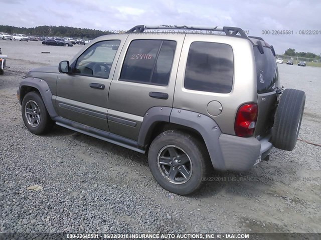 1J4GK38K46W101056 - 2006 JEEP LIBERTY RENEGADE GOLD photo 3