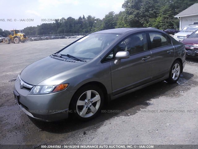 1HGFA16918L047715 - 2008 HONDA CIVIC EXL Pewter photo 2