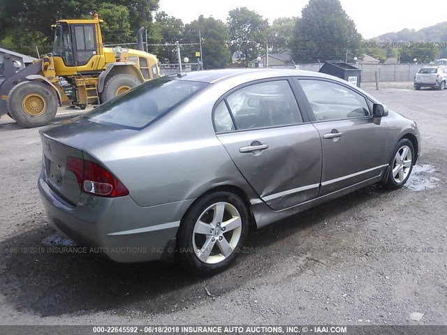 1HGFA16918L047715 - 2008 HONDA CIVIC EXL Pewter photo 4