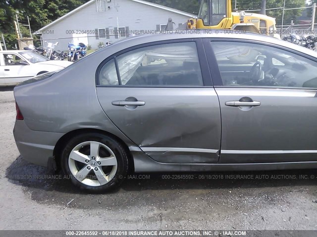 1HGFA16918L047715 - 2008 HONDA CIVIC EXL Pewter photo 6
