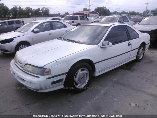 1FAPP64R6LH140510 - 1990 FORD THUNDERBIRD SUPER COUPE WHITE photo 2