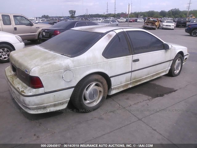 1FAPP64R6LH140510 - 1990 FORD THUNDERBIRD SUPER COUPE WHITE photo 4