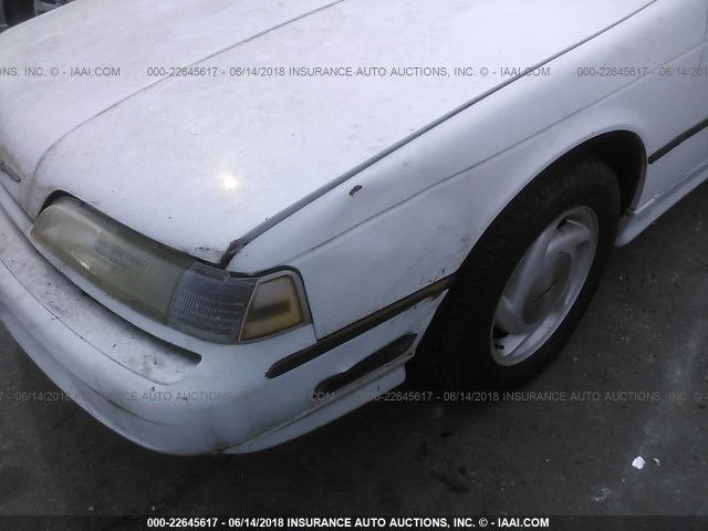 1FAPP64R6LH140510 - 1990 FORD THUNDERBIRD SUPER COUPE WHITE photo 6