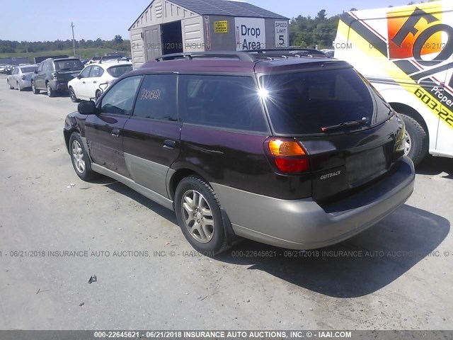 4S3BH675717609889 - 2001 SUBARU LEGACY OUTBACK AWP 红色 照片 3