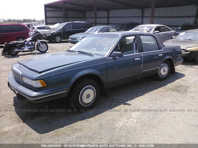 1G4AG55M5S6434628 - 1995 BUICK CENTURY SPECIAL BLUE photo 2