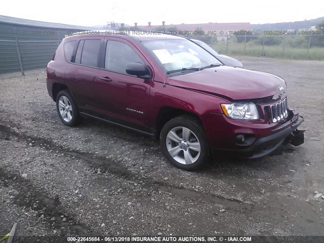 1C4NJDBB4DD168280 - 2013 JEEP COMPASS SPORT RED photo 1