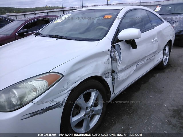 4T1CA30P24U009916 - 2004 TOYOTA CAMRY SOLARA SE/SLE თეთრი ფოტო 6