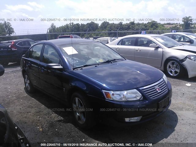 1G8AL58F67Z158490 - 2007 SATURN ION LEVEL 3 BLUE photo 1