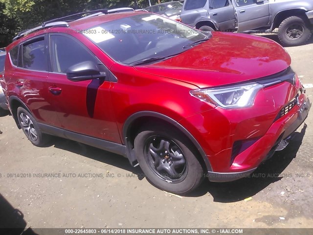 JTMBFREV4HJ132961 - 2017 TOYOTA RAV4 LE RED photo 1