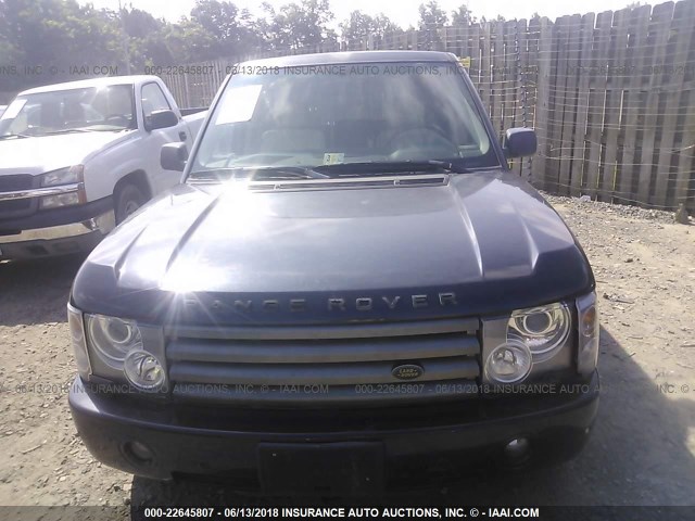 SALME11433A132820 - 2003 LAND ROVER RANGE ROVER HSE BLUE photo 6