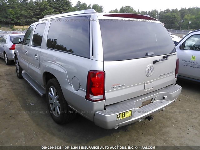 3GYFK66N15G124785 - 2005 CADILLAC ESCALADE ESV GRAY photo 3