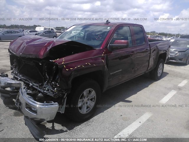 1GCRCREC1FZ370822 - 2015 CHEVROLET SILVERADO C1500 LT RED photo 2