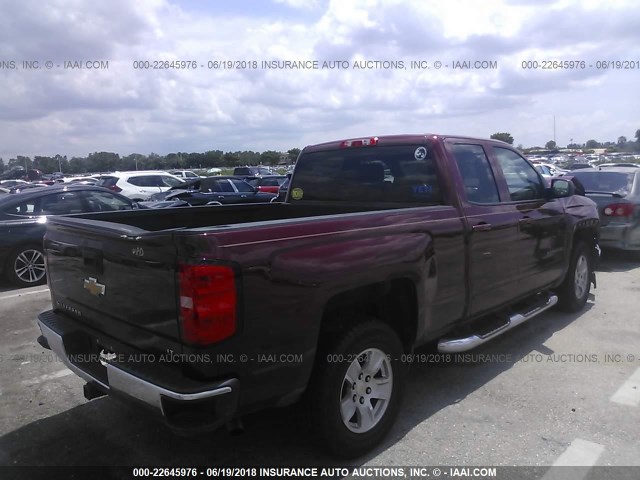 1GCRCREC1FZ370822 - 2015 CHEVROLET SILVERADO C1500 LT RED photo 4