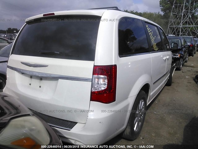 2A4RR8DG5BR799442 - 2011 CHRYSLER TOWN & COUNTRY TOURING L WHITE photo 4