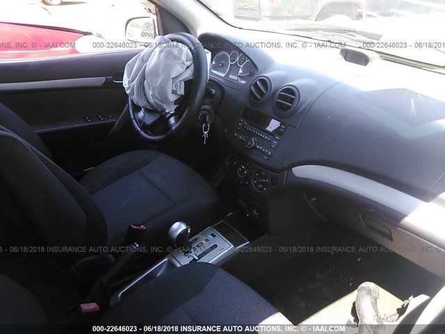 KL1TD5DE9AB135110 - 2010 CHEVROLET AVEO LS/LT 银色 照片 5