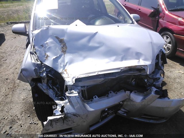 KL1TD5DE9AB135110 - 2010 CHEVROLET AVEO LS/LT 银色 照片 6