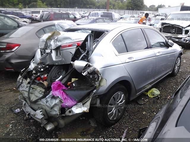 1HGCP2F31CA149247 - 2012 HONDA ACCORD LX SILVER photo 4