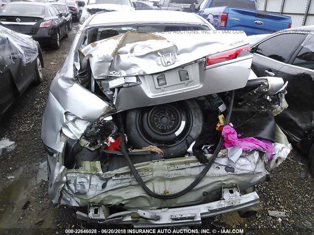 1HGCP2F31CA149247 - 2012 HONDA ACCORD LX SILVER photo 6