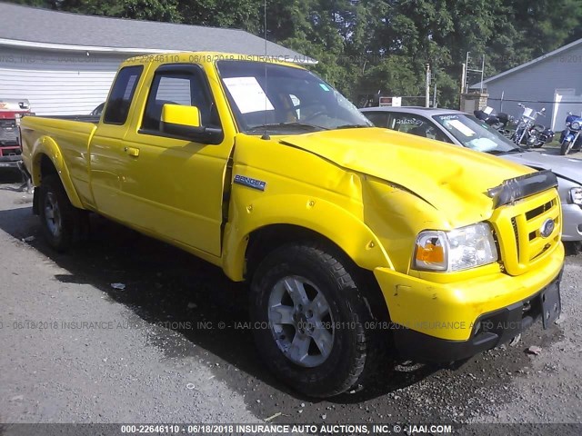 1FTZR15E66PA16629 - 2006 FORD RANGER SUPER CAB YELLOW photo 1