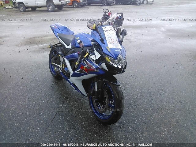 JS1GR7LA482100484 - 2008 SUZUKI GSX-R750 BLUE photo 1