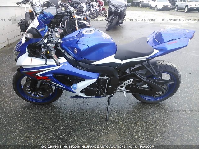 JS1GR7LA482100484 - 2008 SUZUKI GSX-R750 BLUE photo 9