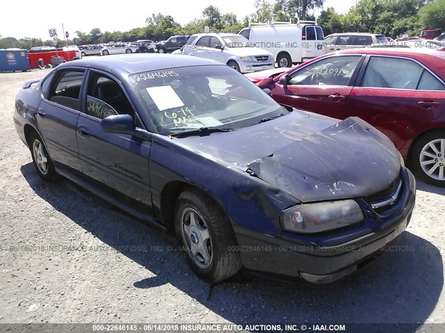 2G1WH55K829109530 - 2002 CHEVROLET IMPALA LS BLUE photo 1