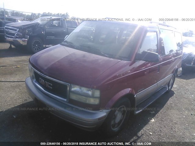 1GKDM19X42B509287 - 2002 GMC SAFARI XT RED photo 2