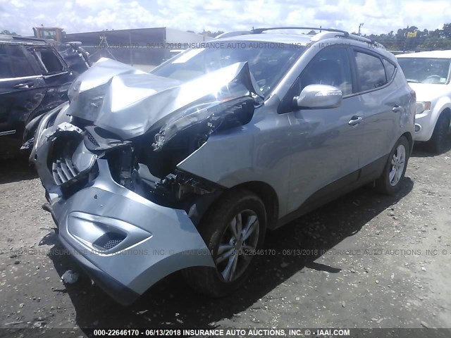 KM8JU3AC6CU336375 - 2012 HYUNDAI TUCSON GLS/LIMITED SILVER photo 2