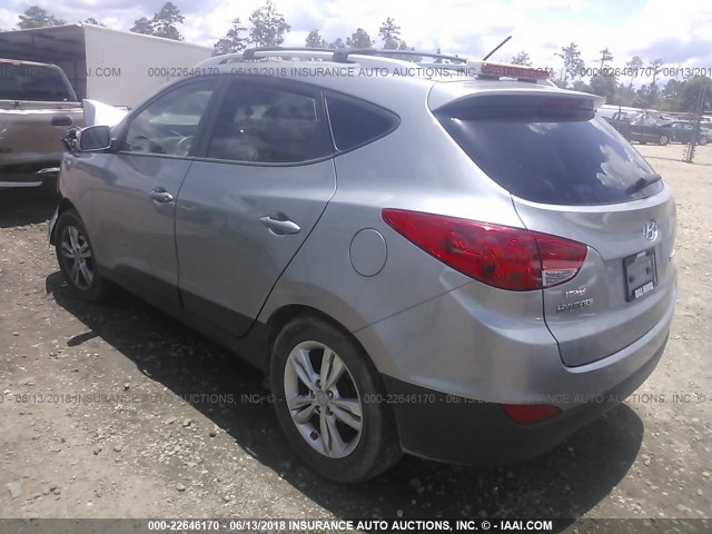 KM8JU3AC6CU336375 - 2012 HYUNDAI TUCSON GLS/LIMITED SILVER photo 3