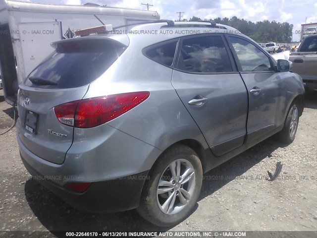 KM8JU3AC6CU336375 - 2012 HYUNDAI TUCSON GLS/LIMITED SILVER photo 4