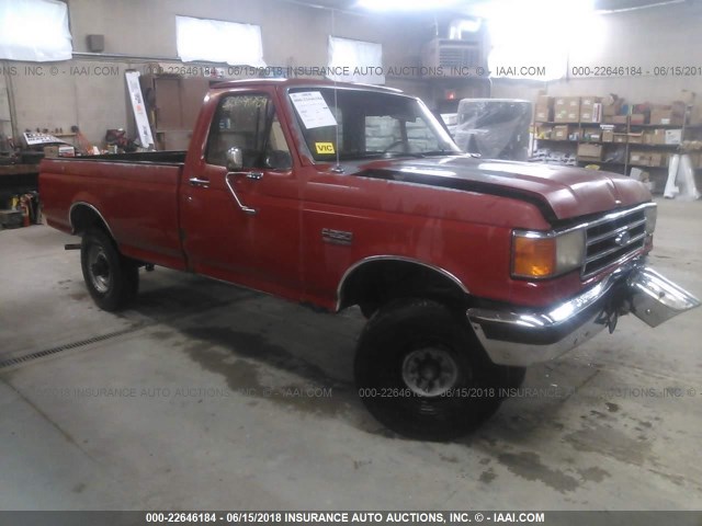 2FTHF25Y6MCA34793 - 1991 FORD F250 RED photo 1