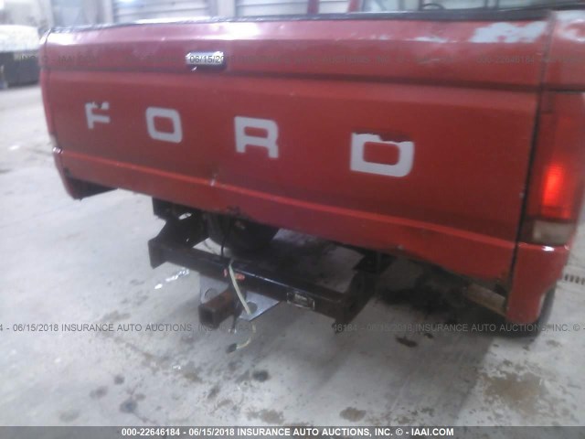 2FTHF25Y6MCA34793 - 1991 FORD F250 RED photo 6
