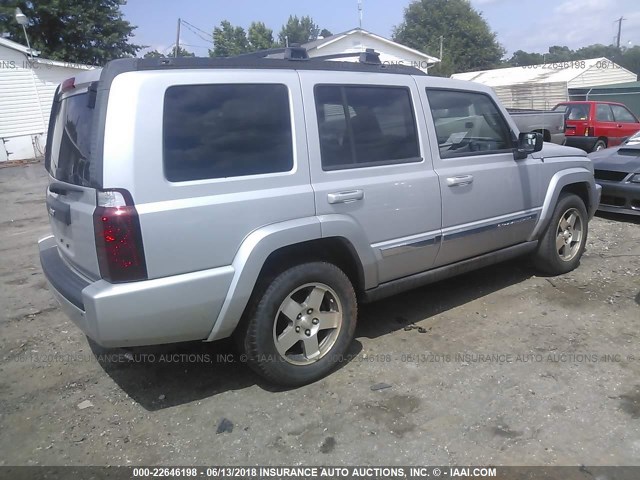 1J4RH4GK0AC162929 - 2010 JEEP COMMANDER SPORT ვერცხლისფერი ფოტო 4